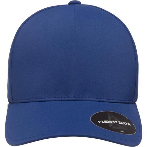 Mens Baseball Cap Flexfit Delta Seamless Fitted Hat Large XL Royal Athletic Spor - Picture 2 of 7